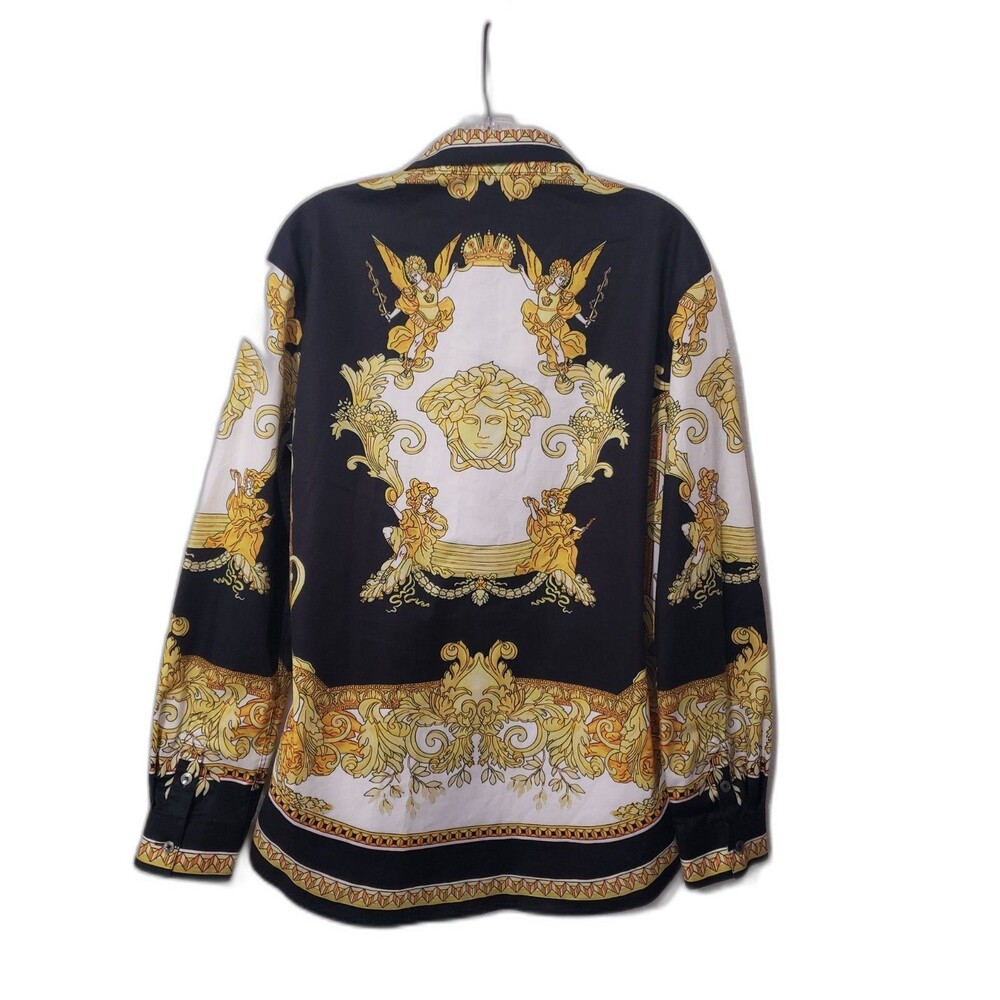 Gianni Versace A85177 Men's/Unisex Medusa Renaissance Cotton Shirt Button Up L